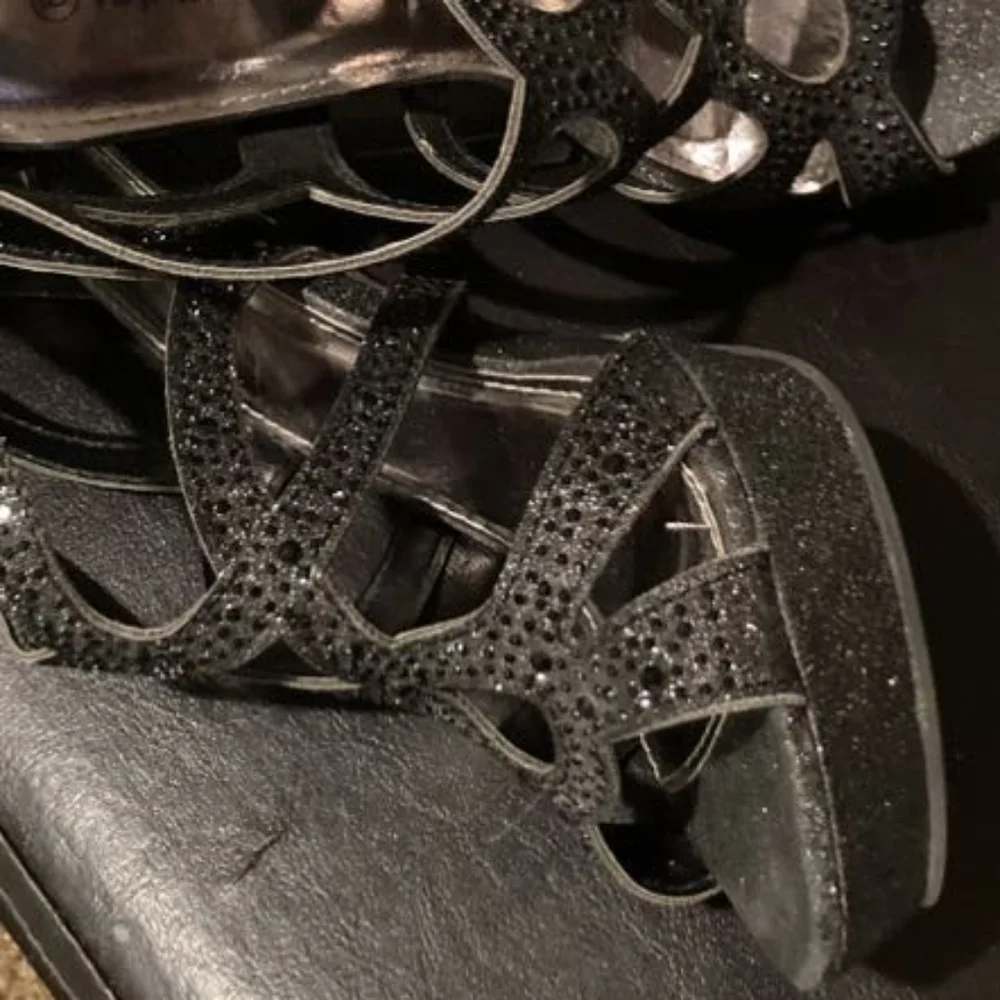 TOP Mod Glitter High Heels - Black